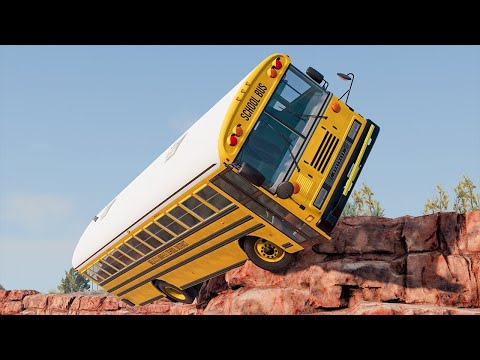 Cliff Drops Marathon #6 - BeamNG DRIVE | SmashChan