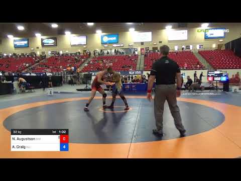 2018 Marine Corps US Open/Senior Men's Greco-Roman 82 Con 16 #2 - Nathaniel Augustson (505 ) Vs. A