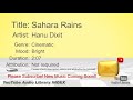 New Free Music 2018 Sahara Rains Hanu Dixit Cinematic Bright YouTube Audio Library BGM