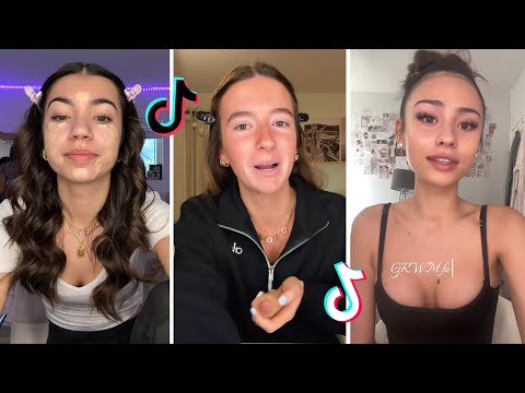 Makeup Tutorial Tiktok Compilation - GRWM ( Get Ready With Me ) ❤️(Skincare, Makeup, Outfits) 1839