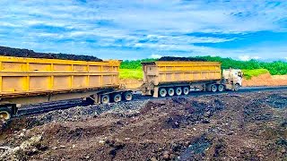 Download lagu Truck hauling tambang batubara |volvo FH16 610 muatan 200 ton mp3