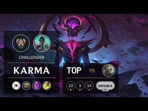 Karma Top vs Camille - KR Challenger Patch 9.14