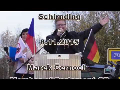 Menschenkette Schirnding, 8.11.15, Marek Černoch