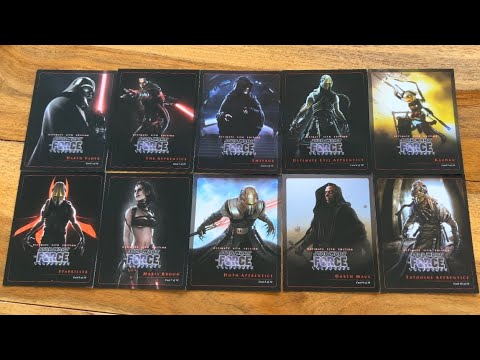 Star Wars The Force Unleashed: Ultimate Sith Edition Full Set of Collectors Cards