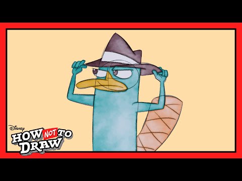 Perry the Platypus Comes to Life! 🖌 | Phineas and Ferb | How NOT To Draw | @disneychannelanimation