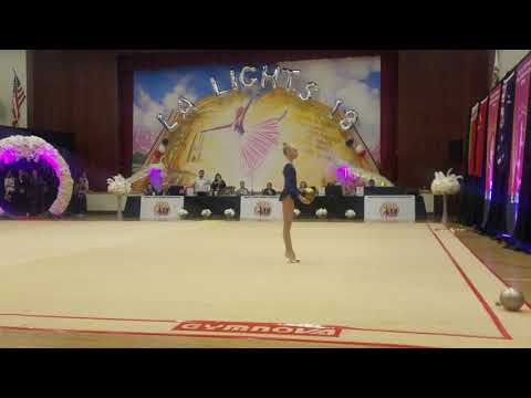 Onopriienko Viktoriia (Ukraine) - 16.2 - Ball - Level 10 Junior - LA Lights 2018