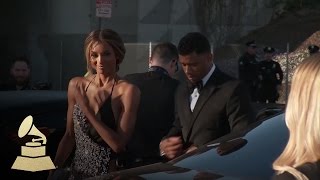 Russell Wilson & Ciara | Limo Cam | 58th GRAMMYs