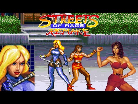 Streets Of Rage Remake V5.2 - Mod - Streets of Rage Plus - Blaze SOR2 & Elle - Playthrough (Hardest)