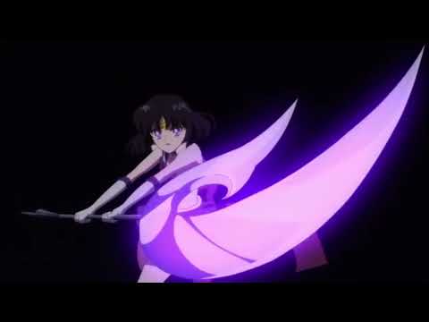 Sailor Saturn attack Silence Glaive Surprise