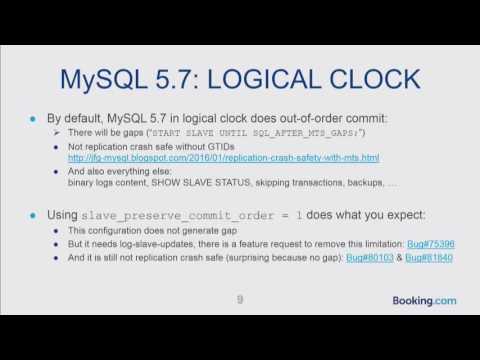 MySQL Parallel Replication LOGICAL CLOCK all the 5 7 and some of the 8 0 details