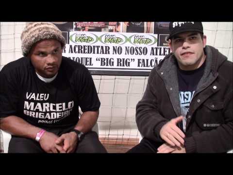 Brigadeiro e Falcão falam de parceria e de luta por cinturão no Canadá