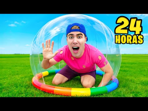 24 HOURS IN AN INFLATABLE BUNKER!!