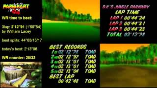 MK64 - former world record on D.K.'s Jungle Parkway - 2'12''78 (NTSC: 1'50''43)