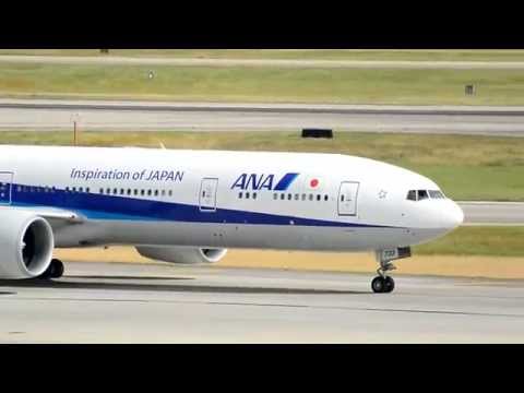 All Nippon Airways NH174/173 777-381ER Inaugural service to Houston KIAH 06-12-2015