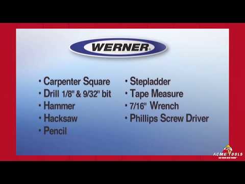 Werner Aluminum Attic Ladder Install