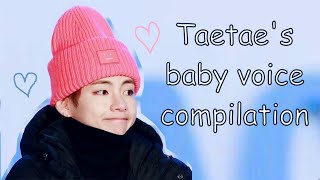 Kim Taehyungs (BTS V) baby voice compilation