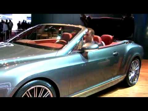 Bentley Continental GTC Speed at the Detroit Motor Show