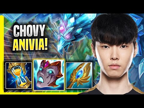 CHOVY IS SO GOOD WITH ANIVIA! - GEN Chovy Plays Anivia MID vs Singed! | Season 2022