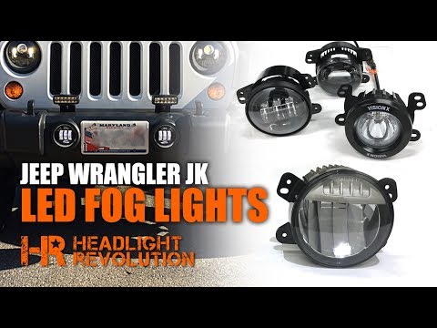 The Brightest Jeep Wrangler Fogs - Myotek OEM vs JW Speaker Vision X Morimoto LED Fog Lights