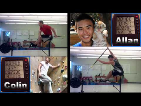 Colin vs Allan - Iron Dragons Paddle Erg Ladder - Apr 28, 2016