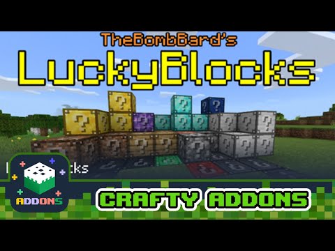 Super Lucky Blocks Add-On in Crafty Addons. ( Addons / Skins / Maps for MCPE )