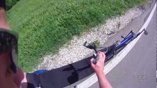 preview picture of video 'Rollerski track recumbent slide'