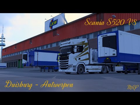 ETS2 | Duisburg - Antwerpen | Scania S520 V8