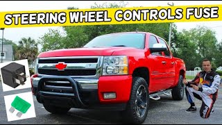 CHEVROLET SILVERADO STEERING WHEEL CONTROLS SWITCH FUSE LOCATION 2006 2007 2008 2009 2010 2011 2012
