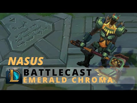 Battlecast Nasus Emerald Chroma - League Of Legends