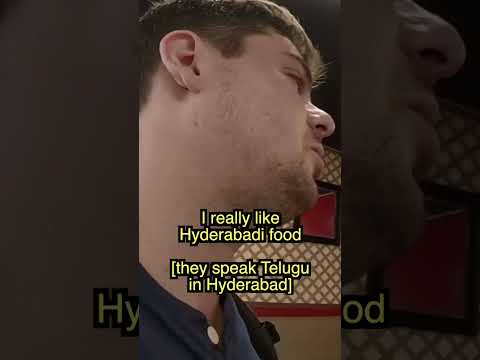 Restaurante indiano me dá comida de graça quando faço um pedido em telugu