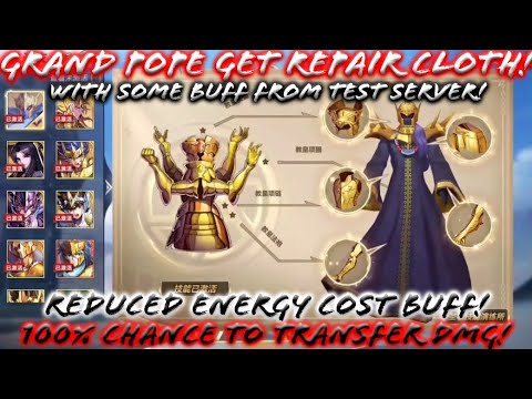 Saint Seiya: Awakening - Grand Pope Repair Cloth in Test Server! with Combo Test for Global Meta!