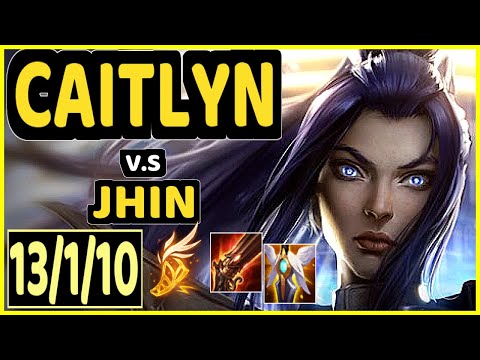 BENJI (CAITLYN) vs JHIN - 13/1/10 KDA BOTTOM ADC GAMEPLAY - NA Ranked DIAMOND