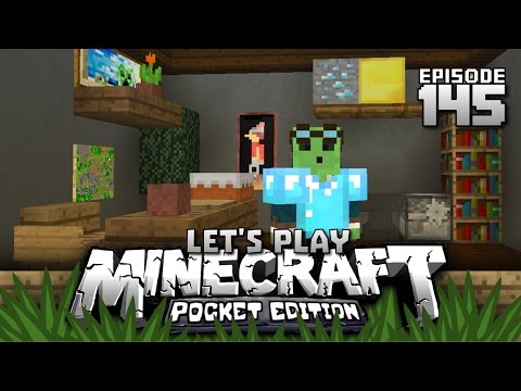 Let's Play Minecraft PE - Ep.145 : My Office!/Finishing Projects