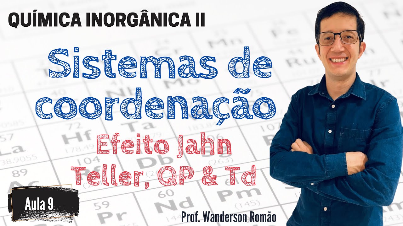 Sistema de Coordenação - Aula 9: Teoria do campo Cristalino  - Efeito Jahn Teller, Complexo QP e Td