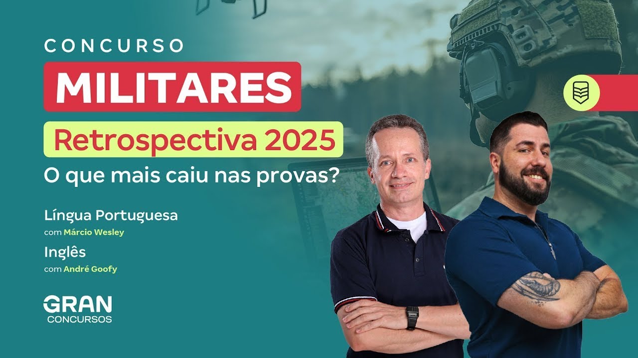 Concursos Militares | Retrospectiva 2025: O que mais caiu nas provas? | Línguas Portuguesa e Inglesa