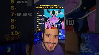 RANKING DE FORÇA VERSÃO DRAGON BALL!! #anime #otaku #animee #animeedit #dragonball