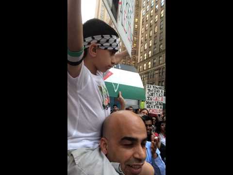 Protest for Gaza in NYC today #freepalestine #freegaza #supportgaza #supportpalestine
