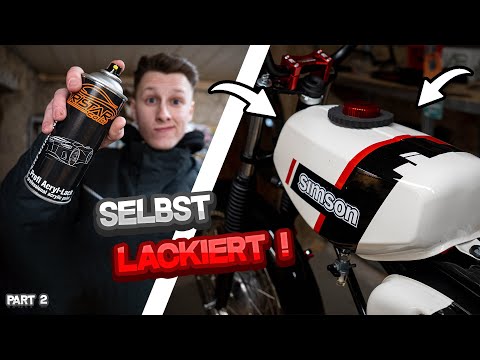 😍 Wie ich dieses Wheelie Moped Tankset selber lackiert habe 💨 | Wheelie-Simson #03
