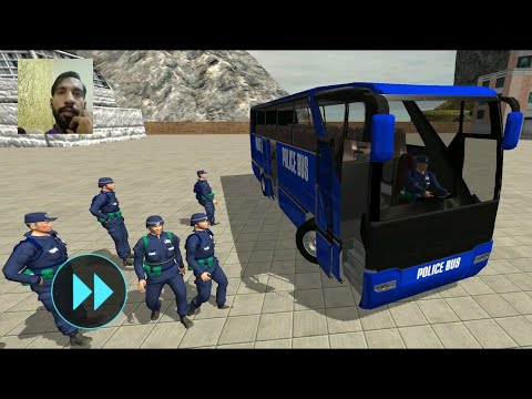 Police bus driving sim offroad transport duty - Police Game 01 - Android Gameplay