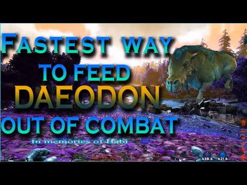 Fastest way to feed daeodon Ark Survival PC