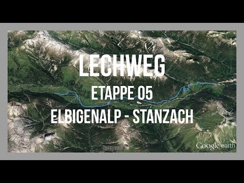 Lechweg | Etappe 05 | Elbigenalp - Stanzach | Wandern am Lech | GPS-Track
