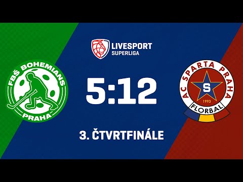 3. čtvrtfinále | FbŠ Bohemians - ACEMA Sparta Praha 5:12