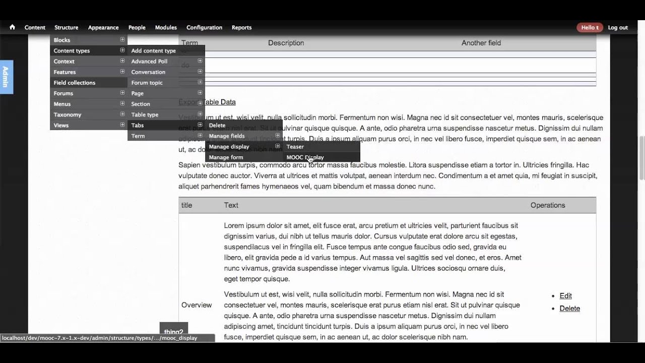 Token insert entity, field formatters, and display mode recipe