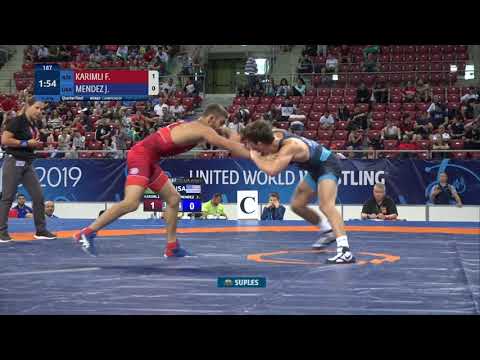 1/4 FS - 60 kg: F. KARIMLI (AZE) v. J. MENDEZ (USA)