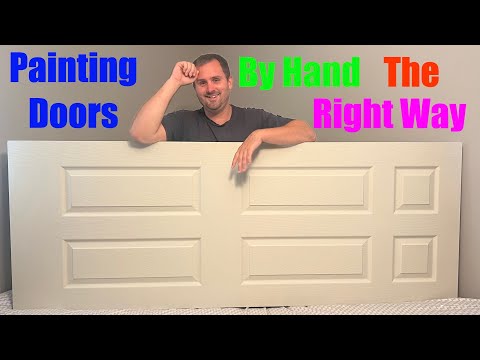 How to paint a 6 panel door by hand