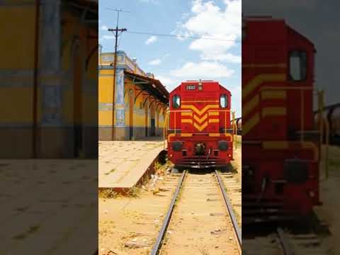 Trem da rffsa partindo da estação ferroviária de Sousa PB,reprodução por IA