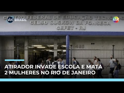 Ataque em escola: Atirador invade CEFET, no Maracanã, e mata duas mulheres no Rio | #SBTBrasil