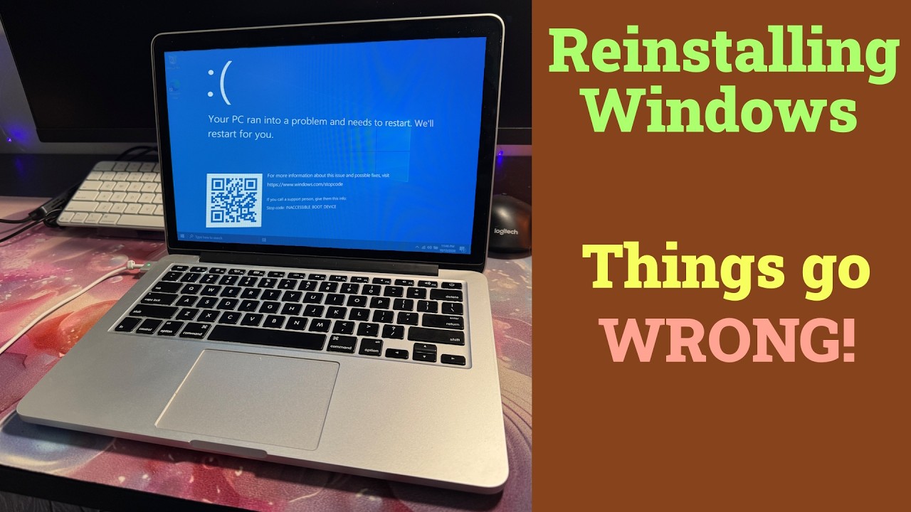 Reinstalling Windows on my MacBook, but things go WRONG!