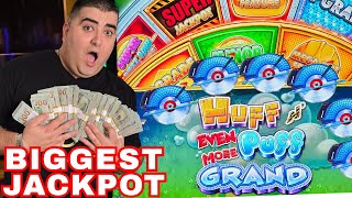 WORLD’S BIGGEST JACKPOT on NEW Huff N’ Even More Puff GRAND Slot