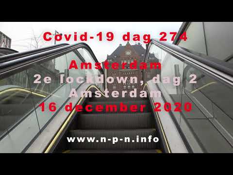 Covid-19, 16 december 2020. Dag 274, 2e lockdown dag 2, Amsterdam Rokin naar Stopera